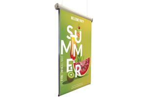 MOTO RollUP 80x150 da soffitto RSSCROLLERH85 