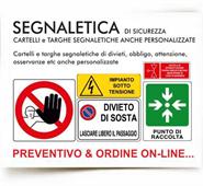 SEGNALETICA DI SICUREZZA